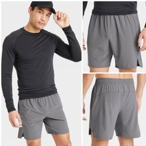 NWT! All In Motion Men's Unlined Run Shorts 7"